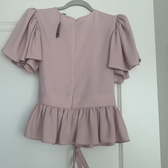 NWT. Light pink peplum top from Express - Picture 2 of 2